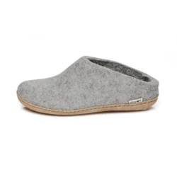 Glerups - felt slipper - light grey