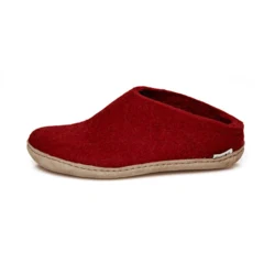 Glerups - felt slipper - red