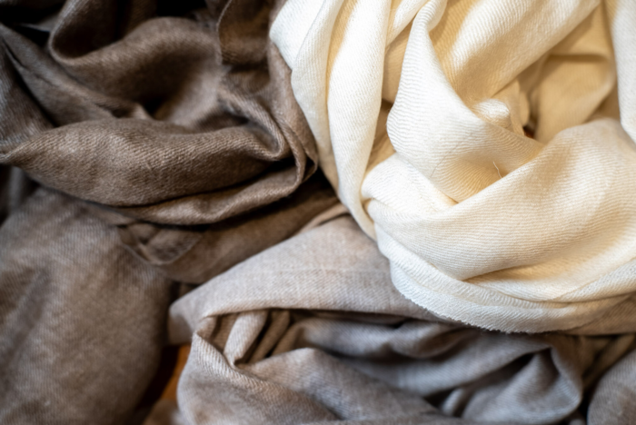 Hånd vævet Cashmere tørklæde