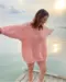 Smukke Fru Popknit i Sweetdreamsweater (opskriften købes hos Popknit)