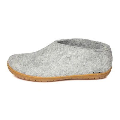 Glerups - felt shoe with rubber sole - light grey