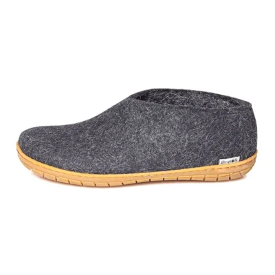Glerups - felt shoe with rubber sole - dark grey
