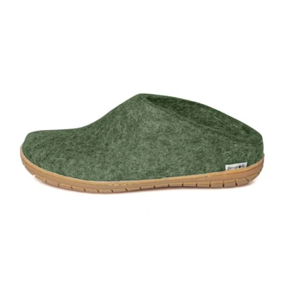 Glerups - felt slipper with rubber soles - forest