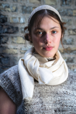 Hånd vævet Cashmere tørklæde